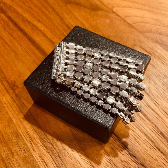 Broche vintage/pierre du Rhin/cascades. Cascade vintage rhinestone brooch. - Picture 3 of 3